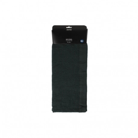 RENTO TOWEL KENNO 90X180BLACK/DARK GREEN