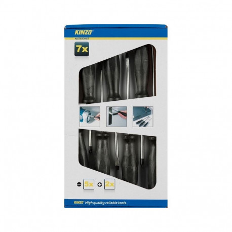 SCREWDRIVER SET KINZO 7PCS
