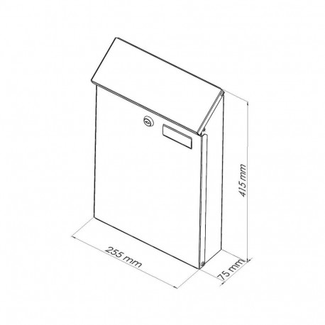 MAILBOXPD958 antratsiit värv