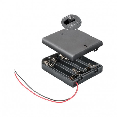 Goobay 4x AA (Mignon) Battery Holder (10 tk)