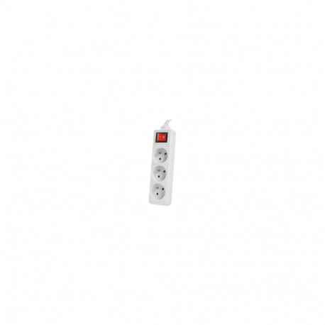 Lanberg Cable Power Strip, 3X French Outlets with Switch, Quality-Grade Copper, 1.5 m | PS1-03E-0150