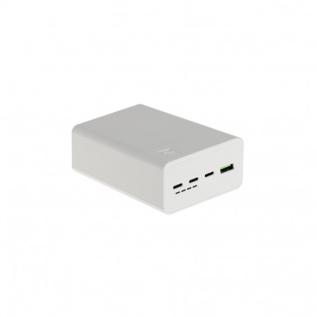 White powerbank Greencell 30000mAh, 22.5W, 4 ports
