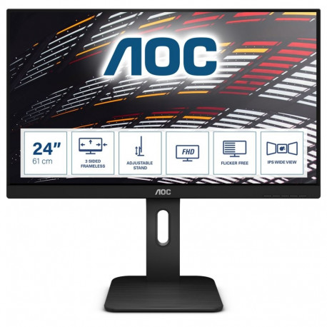AOC P1 X24P1 arvutimonitor 61 cm (24") 1920 x 1200 pikslit WUXGA LED must