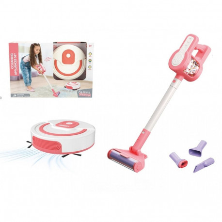 The choice between an upright vacuum cleaner and a cleaning robot 