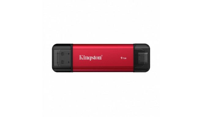 Product Summary: 1TB External Solid State Drive (SSD) featuring a dual-connector de