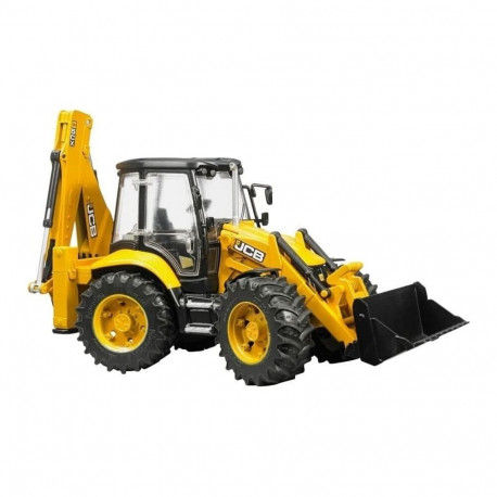 The Bruder JCB 5CX eco Backhoe Loader is a highly detailed, 1:16 scale toy replica 