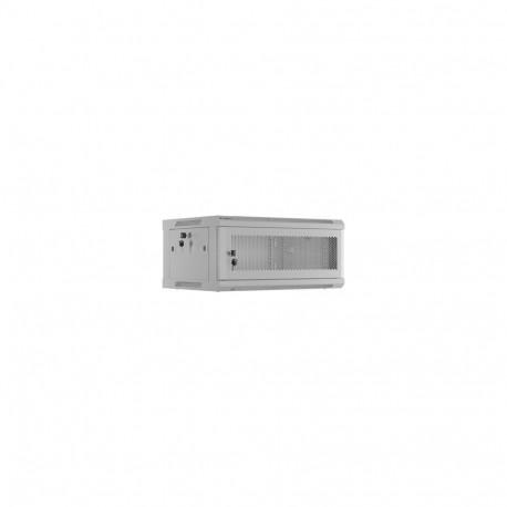 LANBERG Rack cabinet 19inch wall-mount 4U 600x450 perforated door grey flat pack