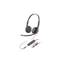 HP Poly Blackwire 3225 stereo USB-C peakkomplekt +3,5 mm pistik +USB-C/A adapter