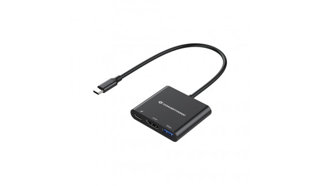 Conceptronic DONN01B 3-ühes USB 3.2 dokk
