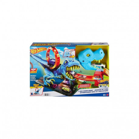 Hot Wheels City T-Rex Loop And Stunt HKX42 Playset