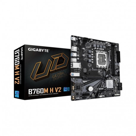 Gigabyte B760M H V2 1.0 Motherboard Intel LGA1700 / B760 / DDR5 / 2×DIMM / microATX