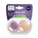 Philips Avent Ultra soft Neutral Pacifier 18m+ 2pcs