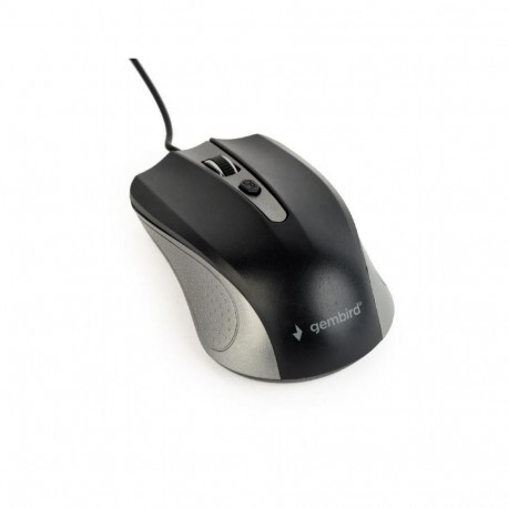 Gembird MOUSE USB OPTICAL GREY/BLACK/MUS-4B-01-GB