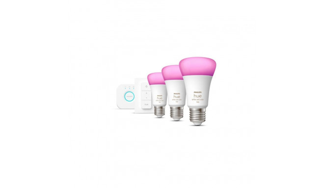Philips Hue WCA Starter Kit 9W A60 E27 3pcs, Bridge, Switch