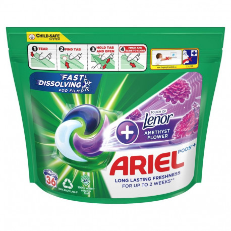 Ariel amethyst flower pesukapslid 36 tk