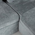 Corner sofa bed CLOUD bluish green