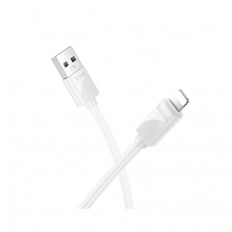 Cable USB A to Lightning Hoco 2,4A 1 m X114 white