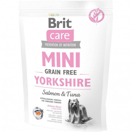 BRIT Care Mini teraviljavaba Yorkshire lõhe ja tuunikala kuiv koeratoit 400g