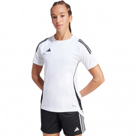 Koszulka damska adidas Tiro 24 Jersey biało-czarna IS1024 M