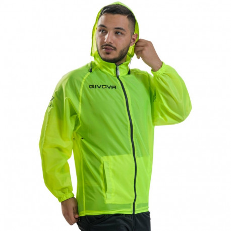 Givova jope Rain Basico RJ001 0019 2XL fluo, kollane