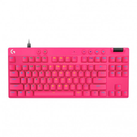 LOGITECH G PRO X TKL RAPID Gaming Keyboard - MAGENTA - US INT'L - USB - EMEA28i-935 - LINEAR