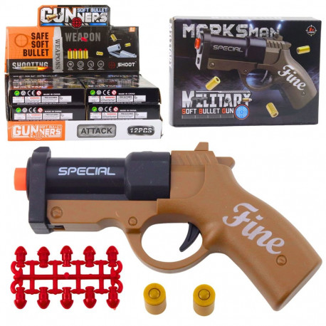 mini püstol padrunite ja kestade jaoks must-pruun 13,5 cm