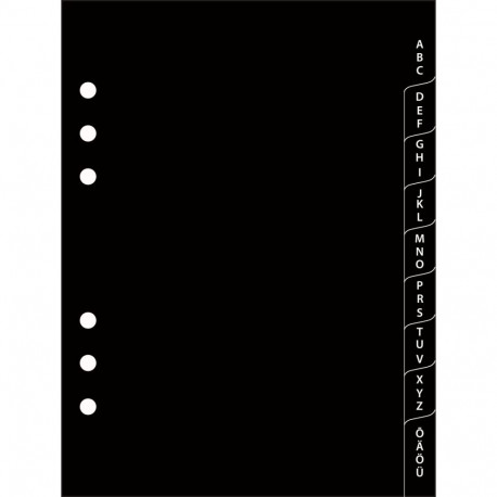 Plastregister A-Ö- Time-master A5 (70mm)