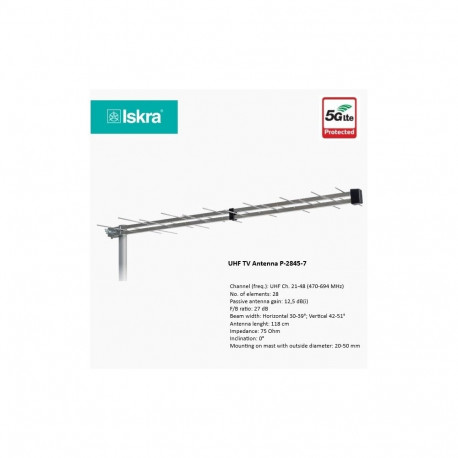 TV Antena ISKRA P-2845-7 F Grey