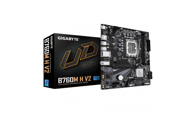 Gigabyte Mainboard||Intel B760 Express|LGA1700|Micro-ATX|Memory DDR5|Memory slots 2|B760MHV21.0