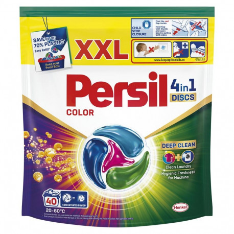 CAPS WASHING PERSIL DISCS COLOR 40PCE