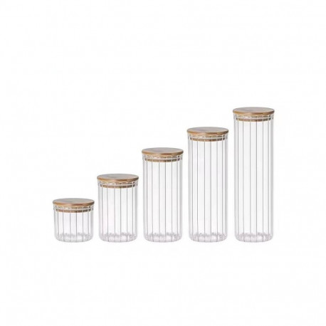 JAR STORAGE ROU GLA W BAM LID 1.3L 7105
