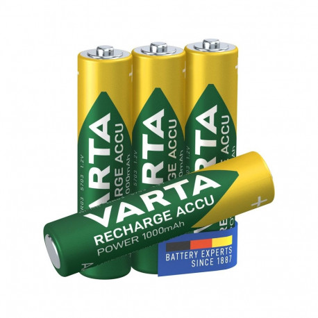 Varta AAA (Micro)/HR03 (5703) Rechargeable - 1000 mAh, 4 pcs. in blister