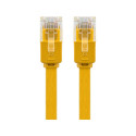 Goobay CAT 6 Flat Patch Cable, U/UTP, yellow 1 m
