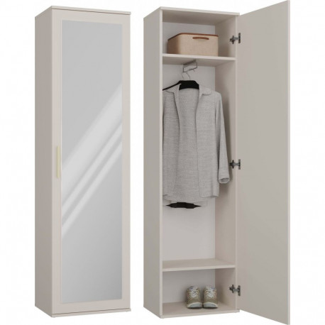 Topeshop WARDROBE DUO MIRROR CASHMERE BEIGE