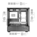 Mars Gaming MCLCDPRO arvutikorpus Midi Tower must