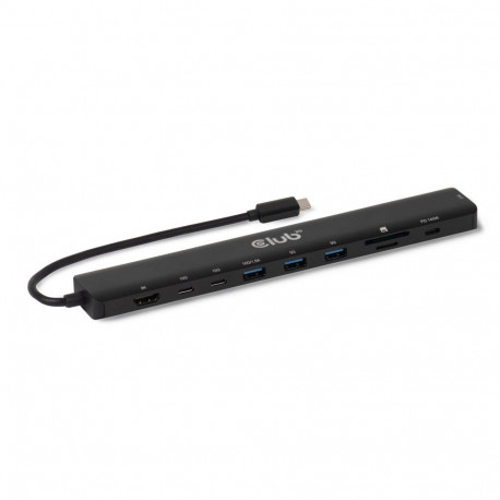CLUB3D 10-1 Portable Dock USB Type-C® 10Gbps to HDMI™ 8K30Hz PD3.1 Max.140Watt