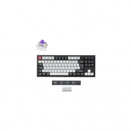 Keychron Q3 HE keyboard Universal USB + RF Wireless + Bluetooth Nordic Black, Carbon