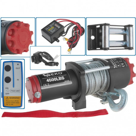 Elektriskā vinča 12V 4500LB, G81705, GEKO