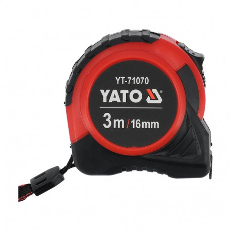 Yato YT-71070 mõõdulint, 3m, 16mm, teras, ABS, II klass