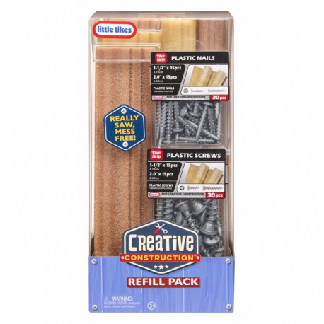 Set Creative Construction Wood, Nails and Screw Bundle