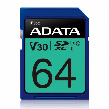 Adata mälukaart microSDXC 64GB PremierPro UHS-I U3 V30 100/80MB/s