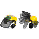 Lumberjack helmet with visor