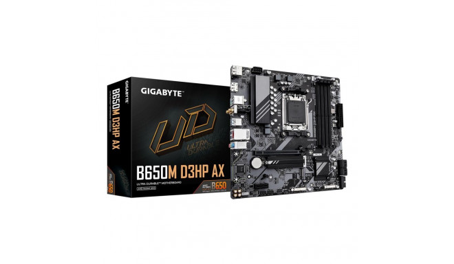 Mainboard|GIGABYTE|AMD B650|SAM5|Micro-ATX|Memory DDR5|Memory slots 4|B650MD3HPAX1.3