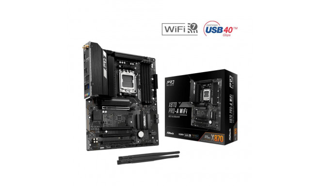 Mainboard|ASROCK|AMD X870|SAM5|ATX|Memory DDR5|Memory slots 4|X870PRO-AWIFI