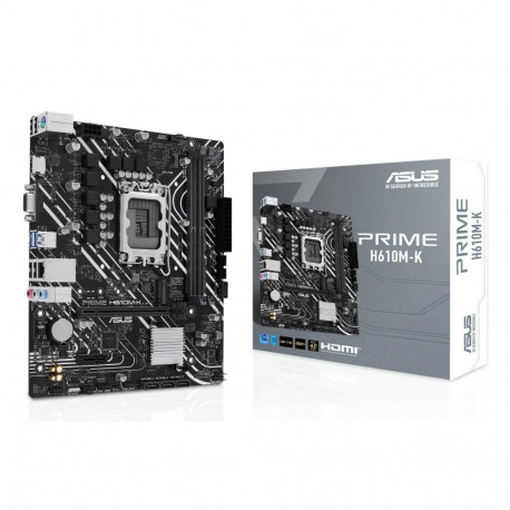 Asus emaplaat Intel H610 LGA1700 Micro-ATX DDR5x2 1xPCI-Express 3.0 1x 1xPCI-Ex