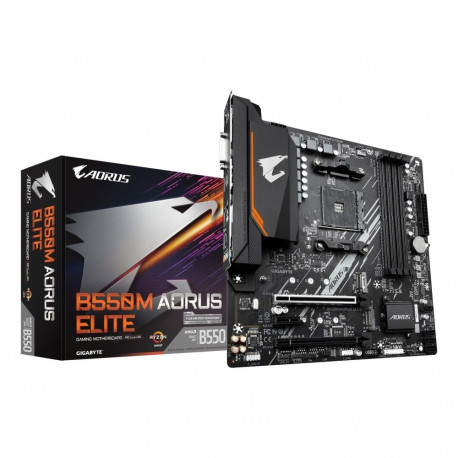 Mainboard|GIGABYTE|AMD B550|Socket AM4|micro ATX|RAM DDR4-SDRAM|4xSlots|2xNumber of M.2 (M) slots|B5