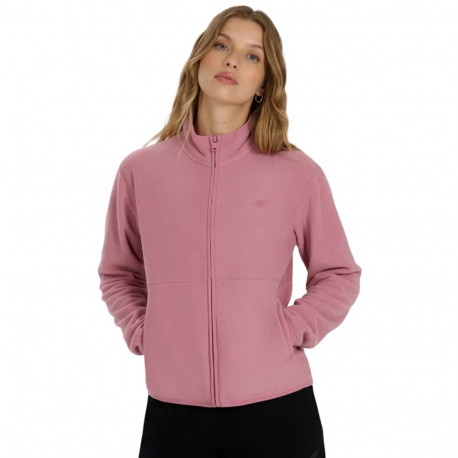 Bluza polarowa damska 4F F354 jasny róż 4FWAW25TFLEF354 56S 2XL