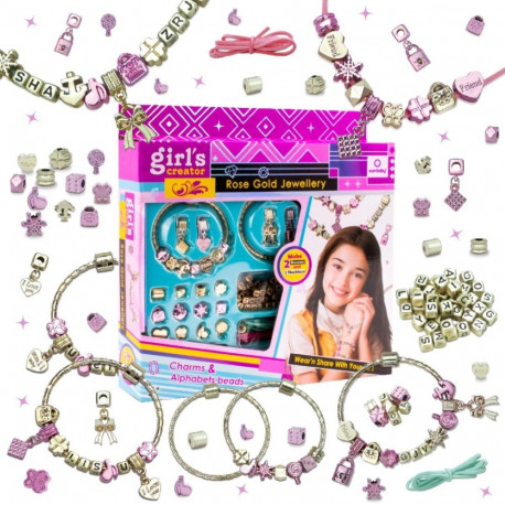 Ehete valmistamise loovkomplekt ripatsid helmed käevõru ja kaelakee 2tk