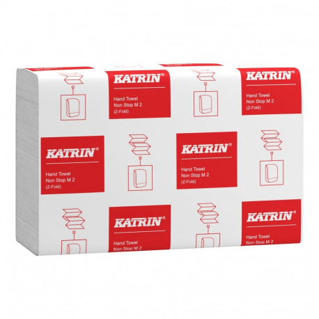 Sheet towel 2-layer KATRIN Non-Stop M2, Z-fold 20,3x25,5cm 140 sheets (88690) Handypack