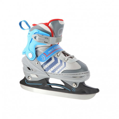 4in1 (rull)uisud NILS EXTREME NH18192 In-line Skates/Hockey Ice Skates, S (29-33), Grey/Blue